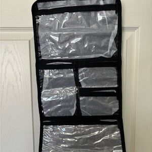 Thirty-One Black and Gray Cosmetic Bag Organizer